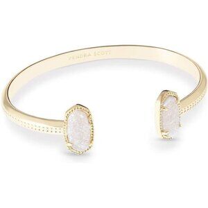 Gold Cuff Bracelet for Women Adjustable Fashion Jewelry Stone Accent Gift